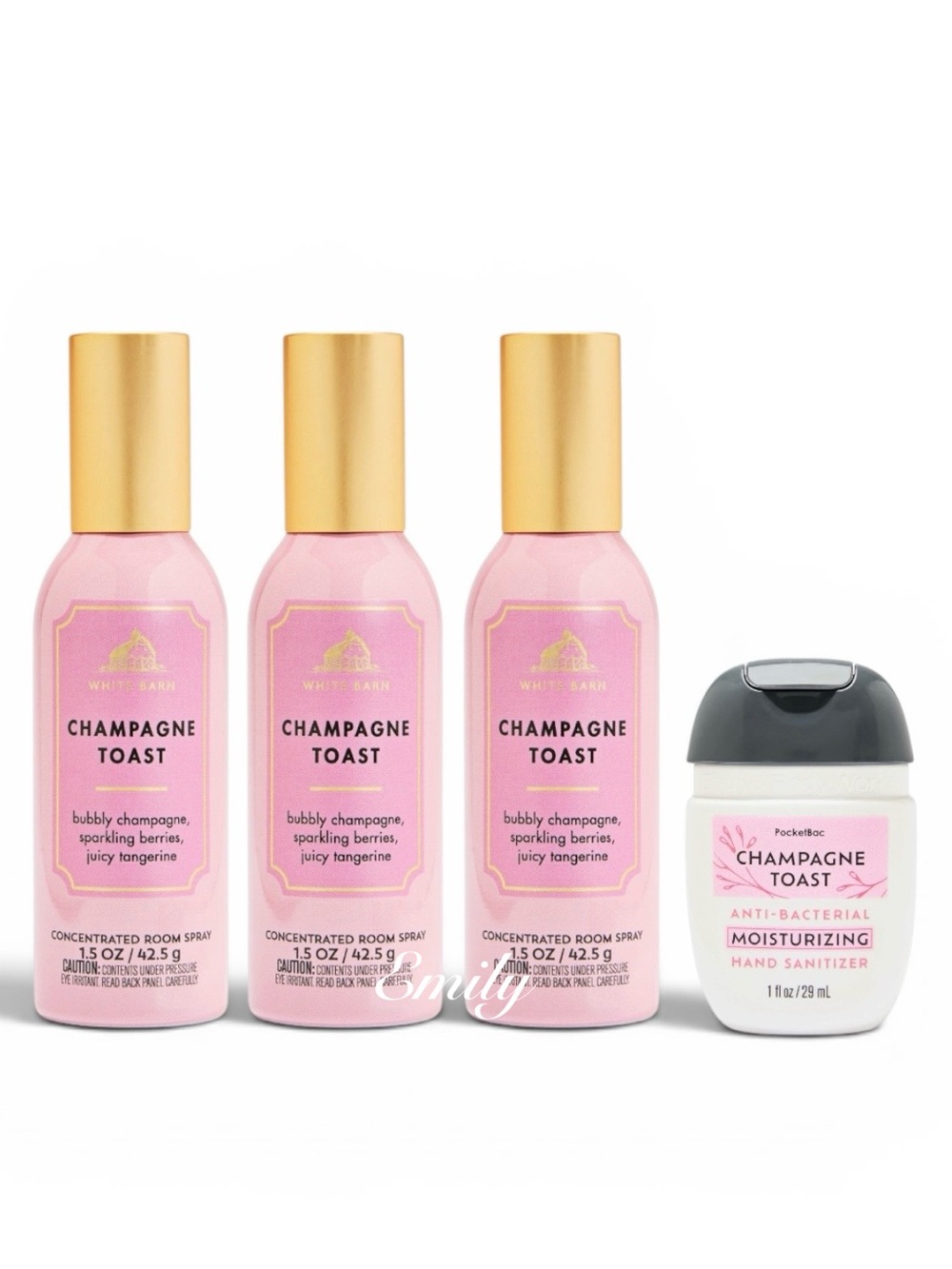 3X Bath & Body Works CHAMPAGNE TOAST Concentrated Room Sprays
